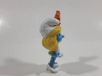 2013 Peyo Smurf "Party Planner" #2 Holding Magic Wand McDonalds Happy Meal Collectible Toy Figurine - Vietnam