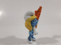 2013 Peyo Smurf "Party Planner" #2 Holding Magic Wand McDonalds Happy Meal Collectible Toy Figurine - Vietnam