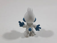 Vintage Peyo Smurf Character Astronaut PVC Toy Figure Missing The Helmet