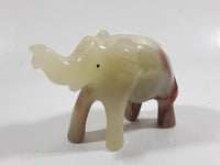 Marble Alabaster Hand Carved Elephant Sculpture