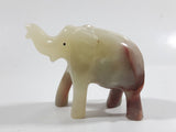 Marble Alabaster Hand Carved Elephant Sculpture