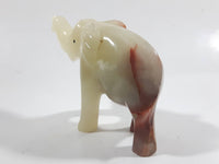 Marble Alabaster Hand Carved Elephant Sculpture