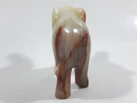 Marble Alabaster Hand Carved Elephant Sculpture