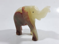 Marble Alabaster Hand Carved Elephant Sculpture