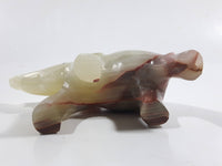 Marble Alabaster Hand Carved Elephant Sculpture