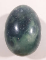 Dark Emerald Jade Like Polished Stone Egg