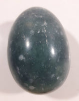 Dark Emerald Jade Like Polished Stone Egg