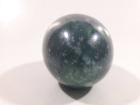 Dark Emerald Jade Like Polished Stone Egg