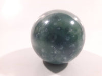 Dark Emerald Jade Like Polished Stone Egg