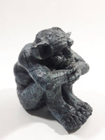 Sitting Gargoyle 3 3/4" Tall Heavy Resin Sculpture