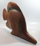 Angelfish Butterflyfish Style Large Wood Carved Hand Painted Tropical Fish Sculpture 14" Long