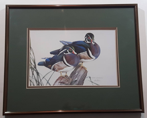 Ducks Unlimited Artist Art Lamay "Woody Buddies" 11" x 13" Framed Wildlife Art Print