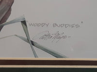 Ducks Unlimited Artist Art Lamay "Woody Buddies" 11" x 13" Framed Wildlife Art Print