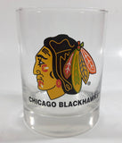 Chicago Blackhawks NHL Ice Hockey Team 4" Tall Clear Glass Cup