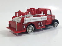 Unknown Brand Emergency Services Fire Truck Die Cast Toy Car Vehicle with Opening Doors - Missing Tires and other parts