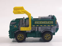 2014 Matchbox MBX Adventure City Garbage Gulper Green Recycling Truck Die Cast Toy Car Vehicle