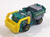 2014 Matchbox MBX Adventure City Garbage Gulper Green Recycling Truck Die Cast Toy Car Vehicle