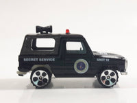 Realtoy MB Mercedes Benz G-Wagon Secret Service Unit 12 Black 1/57 Scale Die Cast Toy Car US Government Spy Intel Vehicle