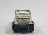 Vintage 1981 ERTL Dukes of Hazzard Daisy Duke's Jeep White Cream Die Cast Toy Car Vehicle 1/64 Scale