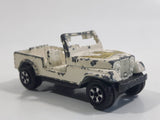 Vintage 1981 ERTL Dukes of Hazzard Daisy Duke's Jeep White Cream Die Cast Toy Car Vehicle 1/64 Scale
