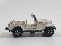 Vintage 1981 ERTL Dukes of Hazzard Daisy Duke's Jeep White Cream Die Cast Toy Car Vehicle 1/64 Scale