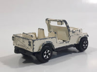 Vintage 1981 ERTL Dukes of Hazzard Daisy Duke's Jeep White Cream Die Cast Toy Car Vehicle 1/64 Scale