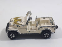 Vintage 1981 ERTL Dukes of Hazzard Daisy Duke's Jeep White Cream Die Cast Toy Car Vehicle 1/64 Scale