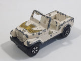 Vintage 1981 ERTL Dukes of Hazzard Daisy Duke's Jeep White Cream Die Cast Toy Car Vehicle 1/64 Scale