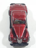 Vintage 1978 Universal Products '36 Ford Coupe 3 Window #7 Dark Red Die Cast Toy Car Vehicle - Hong Kong