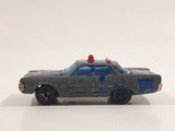 Vintage Majorette Plymouth Fury Police Blue 1/70 Scale Die Cast Toy Car Vehicle Made in France