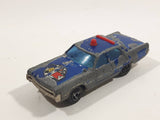 Vintage Majorette Plymouth Fury Police Blue 1/70 Scale Die Cast Toy Car Vehicle Made in France