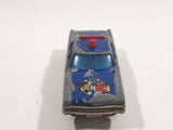 Vintage Majorette Plymouth Fury Police Blue 1/70 Scale Die Cast Toy Car Vehicle Made in France