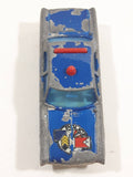 Vintage Majorette Plymouth Fury Police Blue 1/70 Scale Die Cast Toy Car Vehicle Made in France