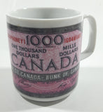 Novelty Collectible "This Coffee Is Worth" $1000 Canadian Bill Currency Cash Money Ceramic Coffee Mug