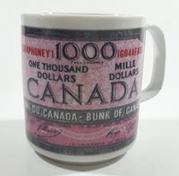 Novelty Collectible "This Coffee Is Worth" $1000 Canadian Bill Currency Cash Money Ceramic Coffee Mug