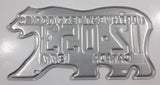 1977 Northwest Territories N.W.T. White with Red Letters Polar Bear Shaped Vehicle License Plate 12-053