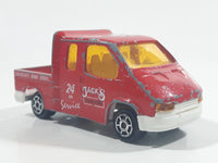 Majorette No. 243 Ford Transit Jack's Towing 24 HR Service Red 1/60 Scale Die Cast Toy Car Vehicle
