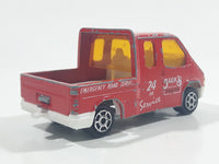 Majorette No. 243 Ford Transit Jack's Towing 24 HR Service Red 1/60 Scale Die Cast Toy Car Vehicle