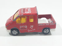 Majorette No. 243 Ford Transit Jack's Towing 24 HR Service Red 1/60 Scale Die Cast Toy Car Vehicle