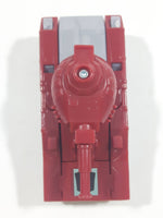 2018 Tomy Hasbro Tank Red and Grey Plastic Die Cast Toy Car Vehicle