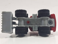 2012 Matchbox MBX Construction Quarry King Red Front End Loader Die Cast Toy Car Construction Vehicle