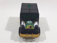 2003 Hot Wheels Hot Haulers Armored Truck Rollin' Dough Black Die Cast Toy Car Vehicle with Opening Rear Door