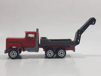 Majorette No. 297 Mack Tow Truck Red Grey 1/100 Scale Die Cast Toy Car Vehicle