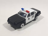 Vintage 1985 Zee Toys Dyna Wheels D82 Ford Limited Black and White Swat Unit Police Car Die Cast Toy Car Vehicle