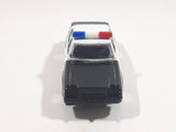 Vintage 1985 Zee Toys Dyna Wheels D82 Ford Limited Black and White Swat Unit Police Car Die Cast Toy Car Vehicle