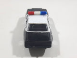 Vintage 1985 Zee Toys Dyna Wheels D82 Ford Limited Black and White Swat Unit Police Car Die Cast Toy Car Vehicle