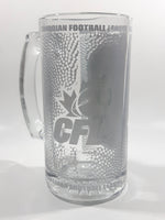 Saskatchewan Roughriders CFL Team 5 1/2" Tall Clear Glass Beer Mug