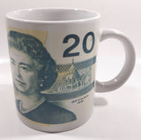 Novelty Collectible $20 Canadian Bill Currency Cash Money Ceramic Coffee Mug