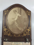 Vintage North Columbia Trading Company Enderby, B.C. Calendar Wooden Plaque