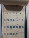 Vintage North Columbia Trading Company Enderby, B.C. Calendar Wooden Plaque